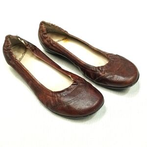 Palladium‎ flats in cognac brown  ballet size 7 little wear only stain on insole
